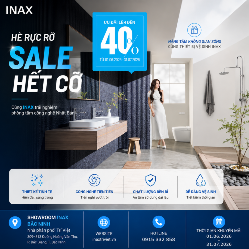 HÈ RỰC RỠ – SALE HẾT CỠ CÙNG INAX 2026