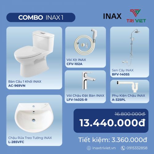 Combo phòng tắm INAX 1