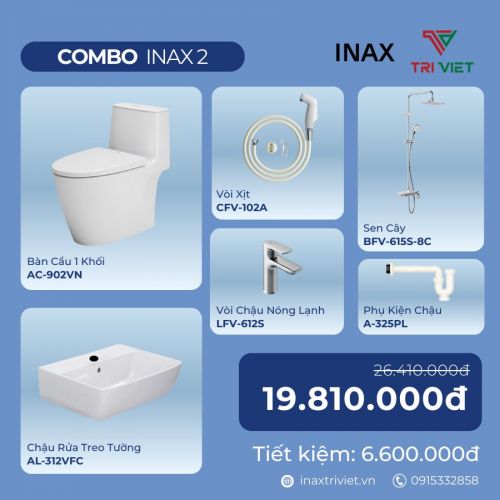 Combo phòng tắm INAX 2