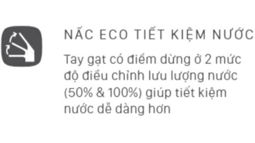 Nấc ECO tiết kiệm nước