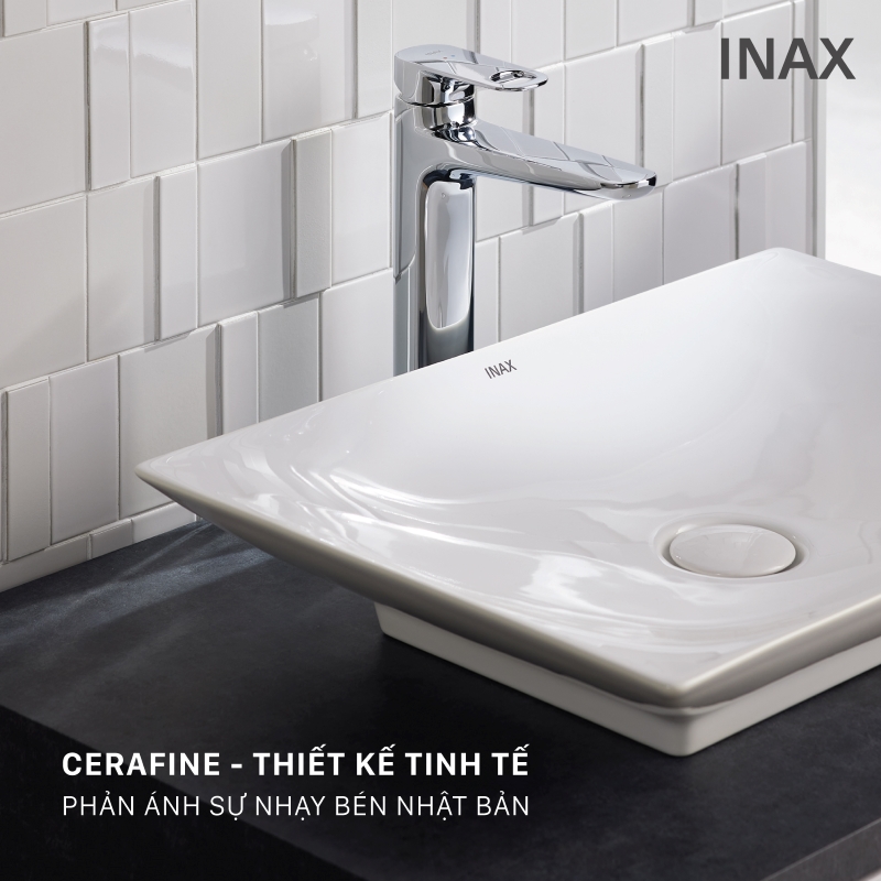 Lavabo Inax với thiết kế tinh tế 