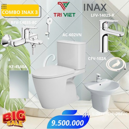 COMBO PHÒNG TẮM INAX 3