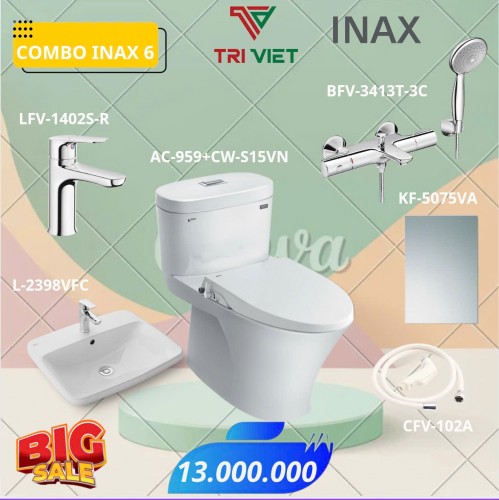 COMBO PHÒNG TẮM INAX 6